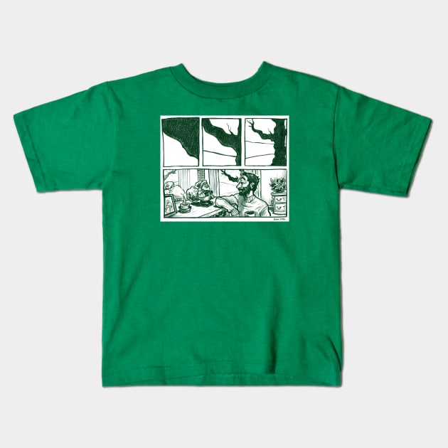 The Christmas Dream (Part 1) Kids T-Shirt by JohnnyGolden